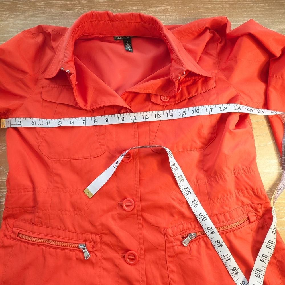Ralph Lauren Utility Jacket Women’s Large Safari Field Rain Coat - Picture 3 of 11
